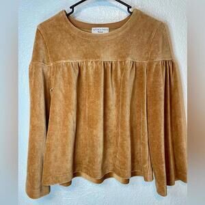 Women's Tan Corduroy Top